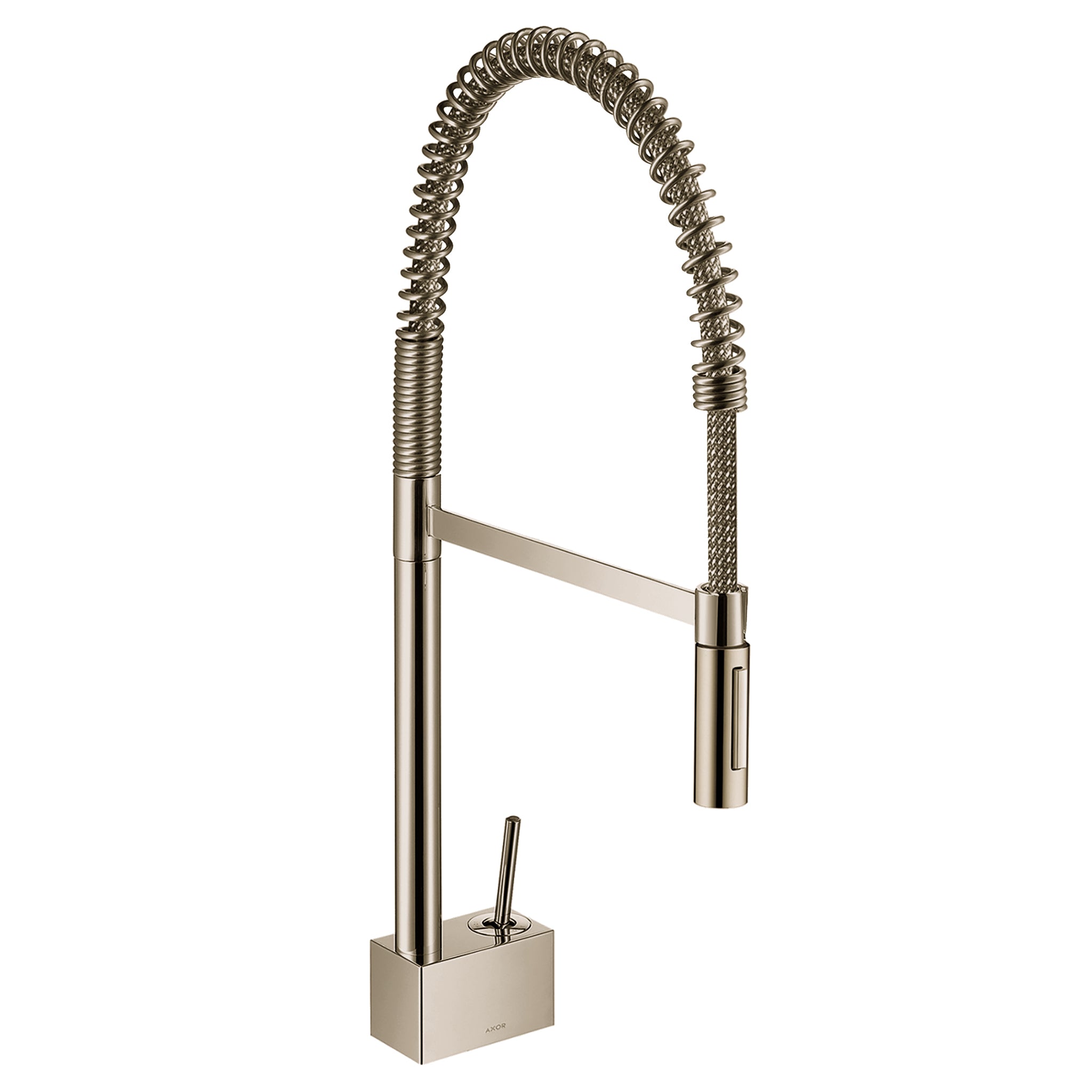 AXOR 10820831 Starck Semi-Pro Kitchen Faucet 2-Spray, 1.75 GPM - Polished Nickel