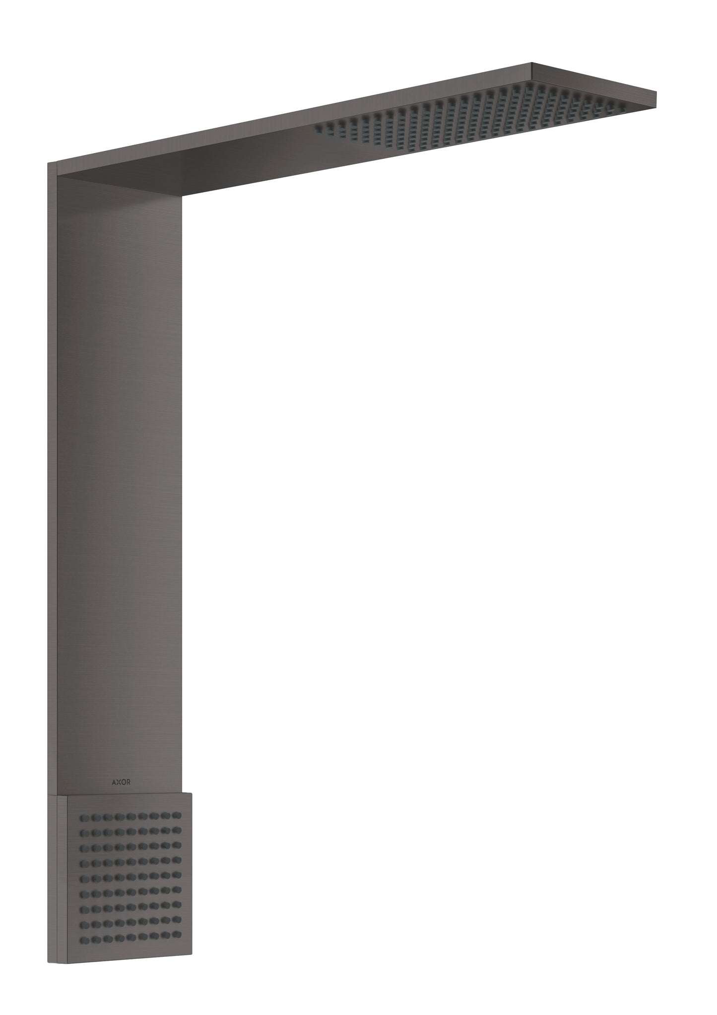 AXOR ShowerComposition 1-Jet Showerhead 110/220 and Shoulder Shower, 2.5 GPM in Brushed Black Chrome