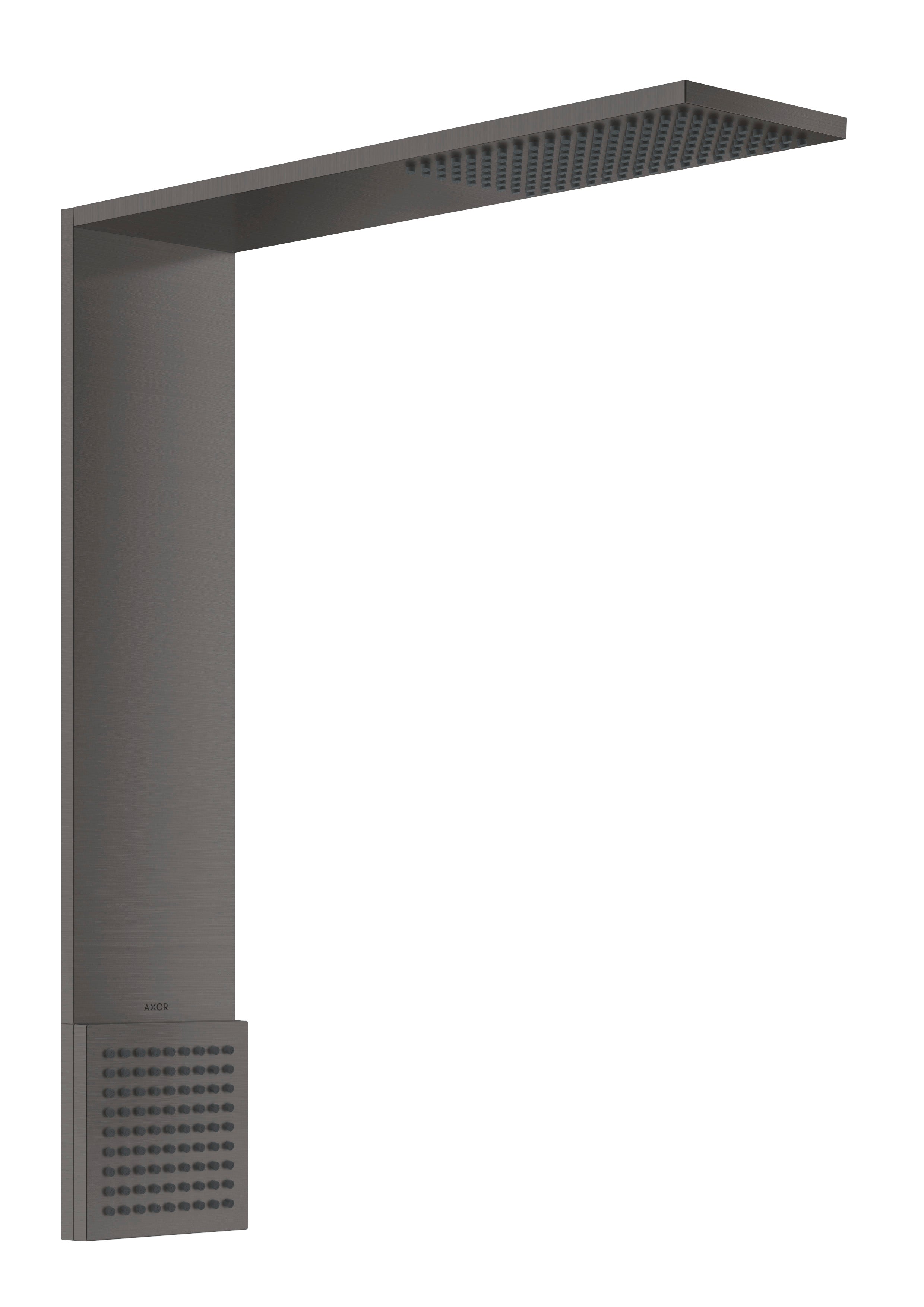 AXOR 12593341 ShowerComposition 1-Jet Showerhead 110/220 and Shoulder Shower, 2.5 GPM - Brushed Black Chrome