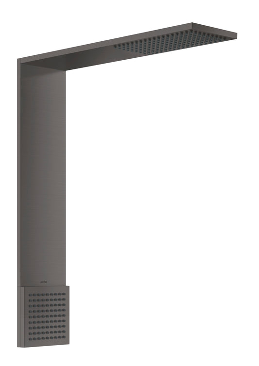 AXOR 12593341 ShowerComposition 1-Jet Showerhead 110/220 and Shoulder Shower, 2.5 GPM - Brushed Black Chrome