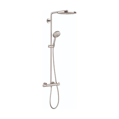 HANSGROHE 27129821 Brushed Nickel Raindance Select S Modern Showerpipe 2.5 GPM