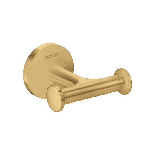 AXOR Universal Circular Double Hook in Brushed Gold Optic