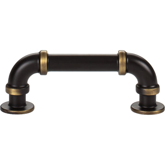 ATLAS 367-CFB Steam Punk 3" Center to Center Bar Pull , Cafe Bronze