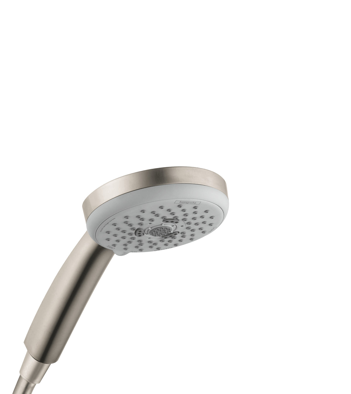 HANSGROHE 04752820 Croma 100 Handshower E 3-Jet, 1.8 GPM - Brushed Nickel