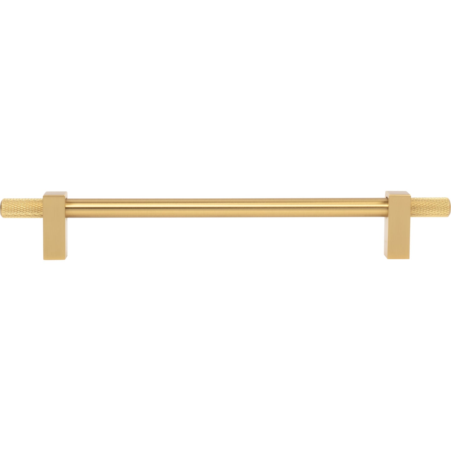 JEFFREY ALEXANDER 698-192BG Larkin Knurled Ends 192 mm Center-to-Center Bar Pull - Brushed Gold