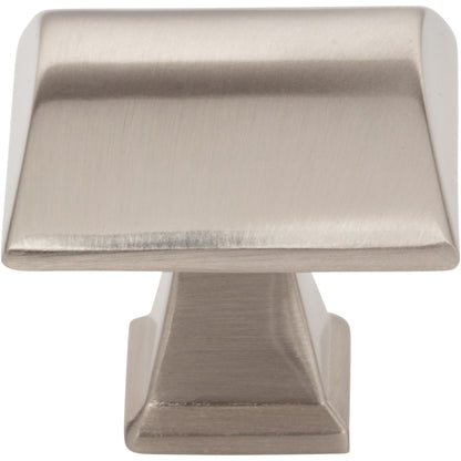 JEFFREY ALEXANDER 944SN Roman 1-1/4" Length Square Knob - Satin Nickel