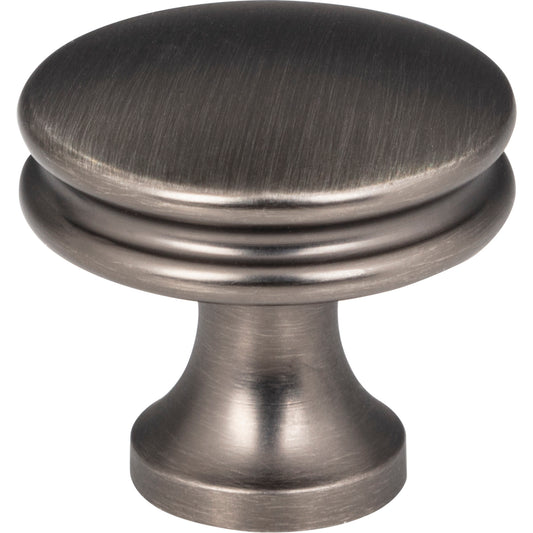 JEFFREY ALEXANDER 445BNBDL Marie 1-1/4" Diameter Mushroom Knob - Brushed Pewter