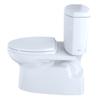 TOTO CST474CEFRG#01 Vespin Ii Two-Piece Elongated 1.28 Gpf Universal Height Skirted Toilet With Cefiontect And Right-Hand Trip Lever - Cotton White