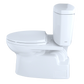 TOTO CST474CEFRG#01 Vespin II Two-Piece Elongated 1.28 GPF Universal Height Skirted Toilet with CEFIONTECT and Right-Hand Trip Lever , Cotton White