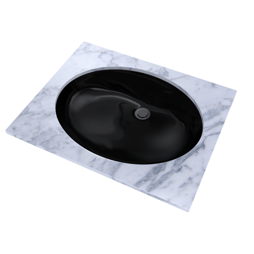 TOTO LT597#51 Dantesca Oval Undermount Bathroom Sink - Ebony