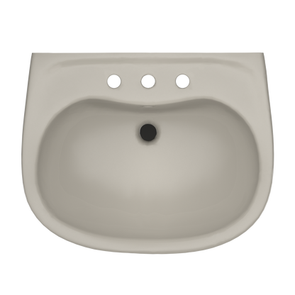 TOTO LHT242.8G#03 Prominence Oval Wall-Mount Bathroom Sink With Cefiontect And Shroud For 8 Inch Center Faucets - Bone