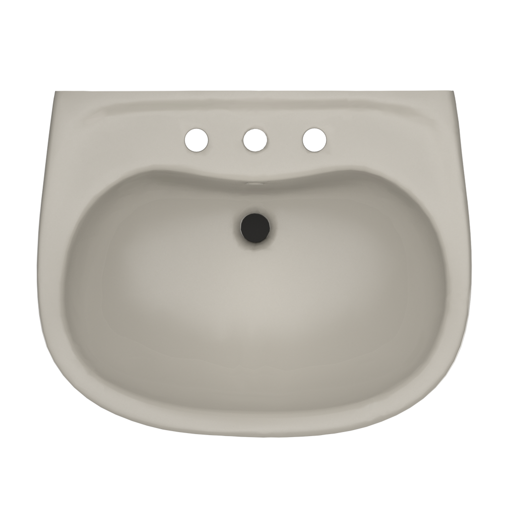 TOTO LPT242.8G#03 Prominence Oval Basin Pedestal Bathroom Sink With Cefiontect For 8 Inch Center Faucets - Bone