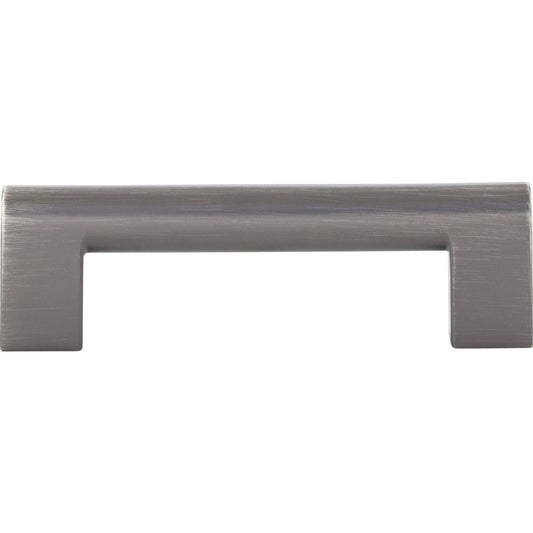 ATLAS 438-SL Round Rail 3 3/4" Center to Center Bar Pull - Slate