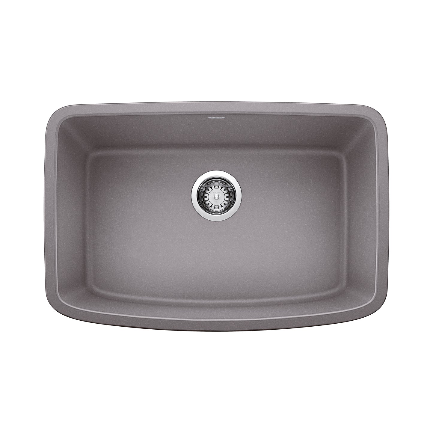 BLANCO 442554 Valea Valea SILGRANIT 27" Single Bowl Undermount Kitchen Sink - Metallic Gray in Metallic Gray