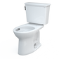 TOTO CST786CEFG.10#01 Drake Transitional Two-Piece Elongated 1.28 GPF Universal Height TORNADO FLUSH Toilet with 10 Inch Rough-In and CEFIONTECT , Cotton White