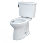TOTO CST786CEFG.10#01 Drake Transitional Two-Piece Elongated 1.28 Gpf Universal Height Tornado Flush Toilet With 10 Inch Rough-In And Cefiontect - Cotton White