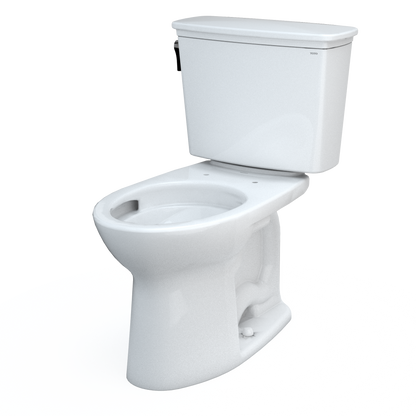 TOTO CST786CEFG.10#01 Drake Transitional Two-Piece Elongated 1.28 Gpf Universal Height Tornado Flush Toilet With 10 Inch Rough-In And Cefiontect - Cotton White