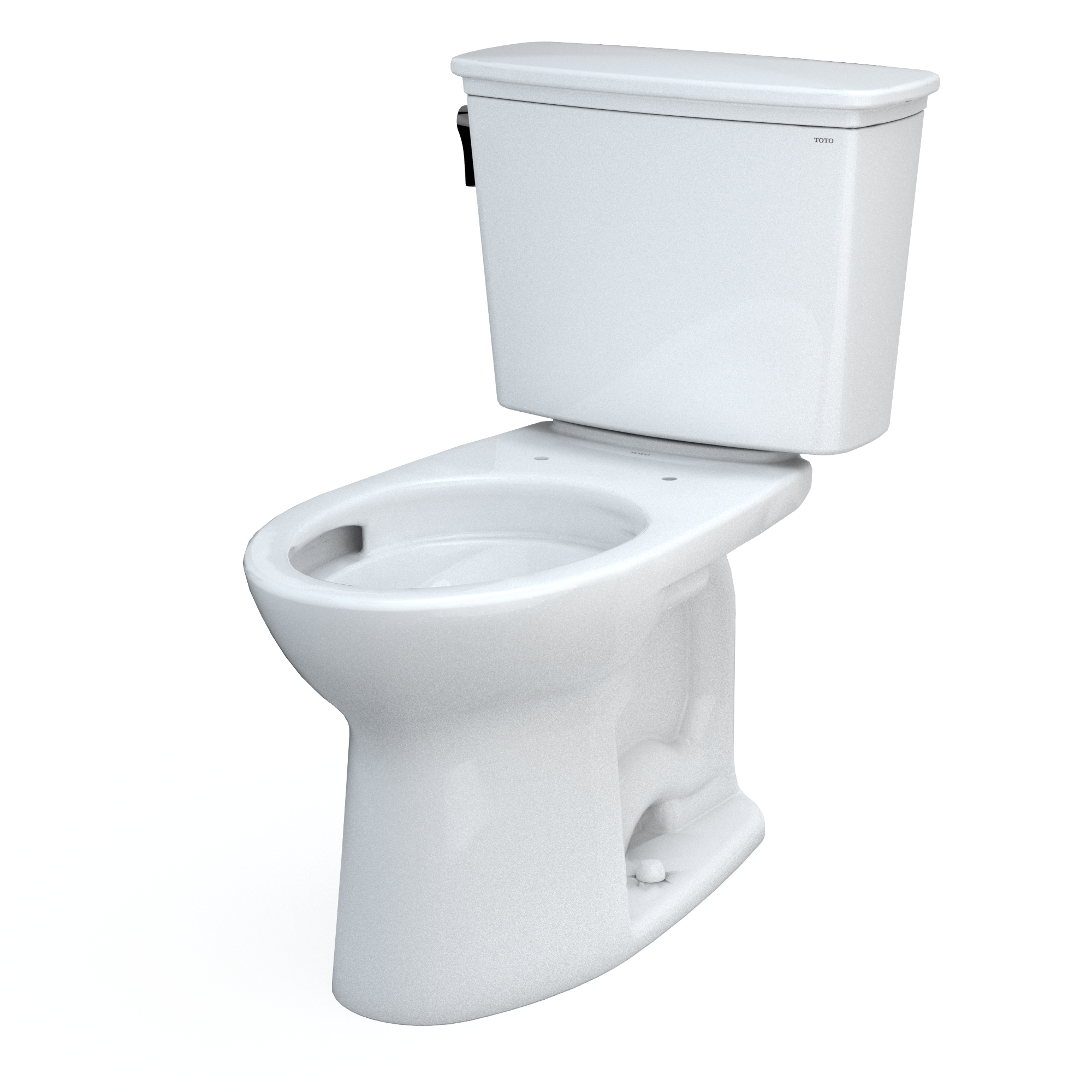 TOTO CST786CEFG#01 Drake Transitional Two-Piece Elongated 1.28 Gpf Universal Height Tornado Flush Toilet With Cefiontect - Cotton White