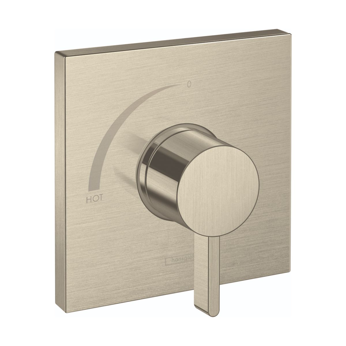 HANSGROHE 15724821 Ecostat Square Pressure Balance Trim - Brushed Nickel