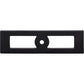 TOP KNOBS TK922BLK Hollin 4 9/32" Length Rectangle Knob - Flat Black