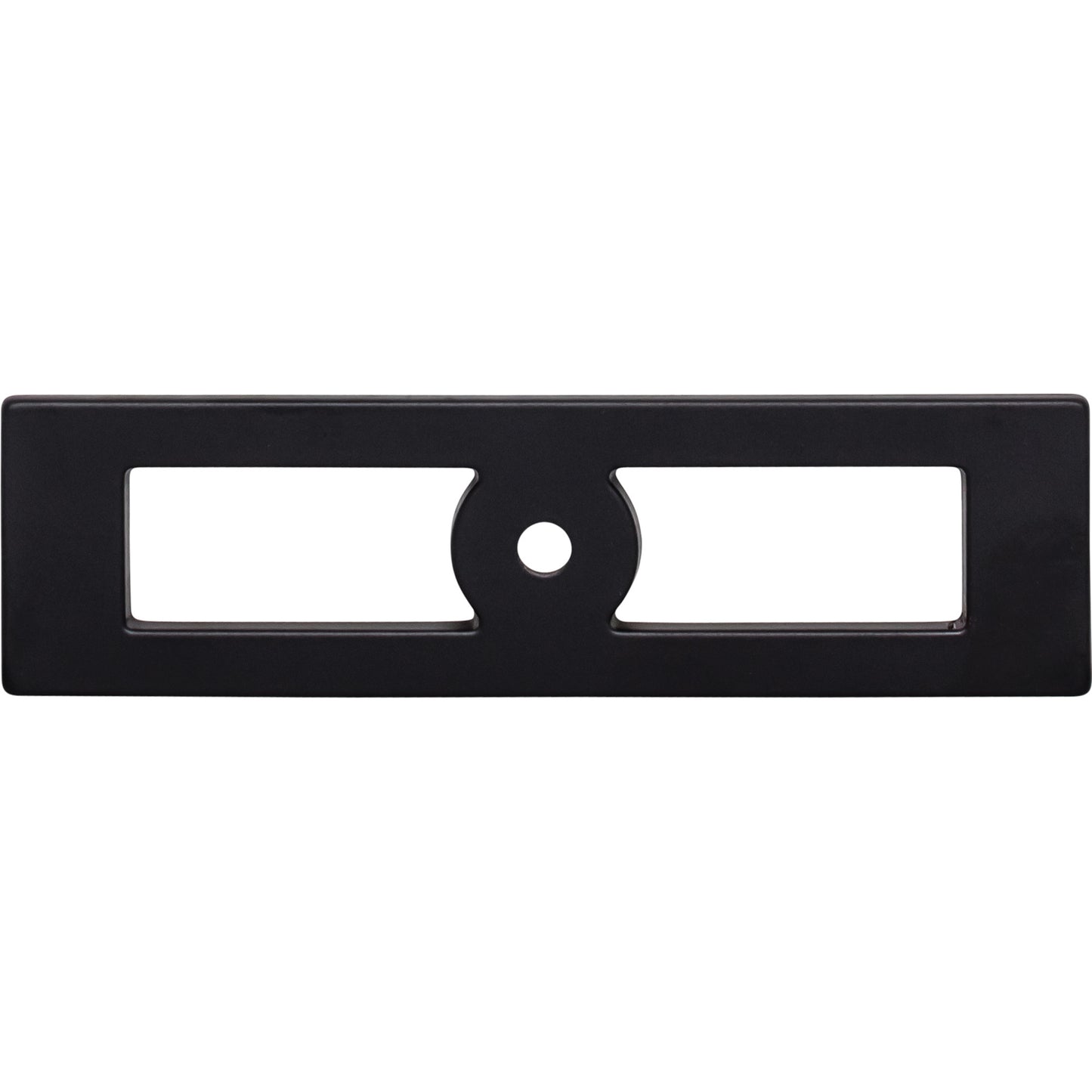 TOP KNOBS TK922BLK Hollin 4 9/32" Length Rectangle Knob - Flat Black