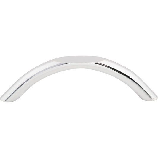 TOP KNOBS M540 Curved 3 3/4" Center to Center Bar Pull , Polished Chrome