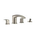 TOTO TBG09202U#BN Gm Two-Handle Deck-Mount Roman Tub Filler Trim With Handshower - Brushed Nickel