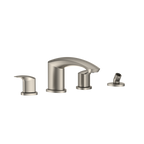 TOTO TBG09202U#BN Gm Two-Handle Deck-Mount Roman Tub Filler Trim With Handshower - Brushed Nickel