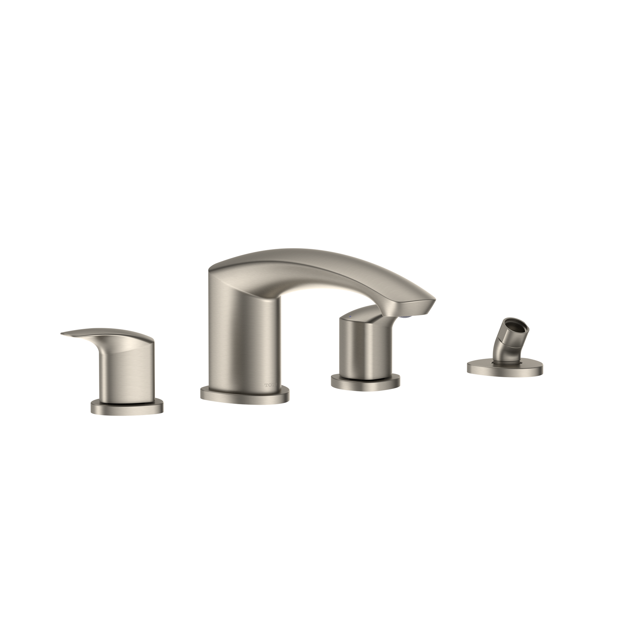 TOTO TBG09202U#BN Gm Two-Handle Deck-Mount Roman Tub Filler Trim With Handshower - Brushed Nickel