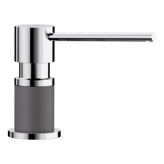 BLANCO 402304 Lato Lato Soap Dispenser - Chrome/Cinder in Chrome/Cinder