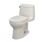 TOTO MS604124CEFG#11 UltraMax II One-Piece Elongated 1.28 GPF Universal Height Toilet with CEFIONTECT and SS124 SoftClose Seat , Colonial White