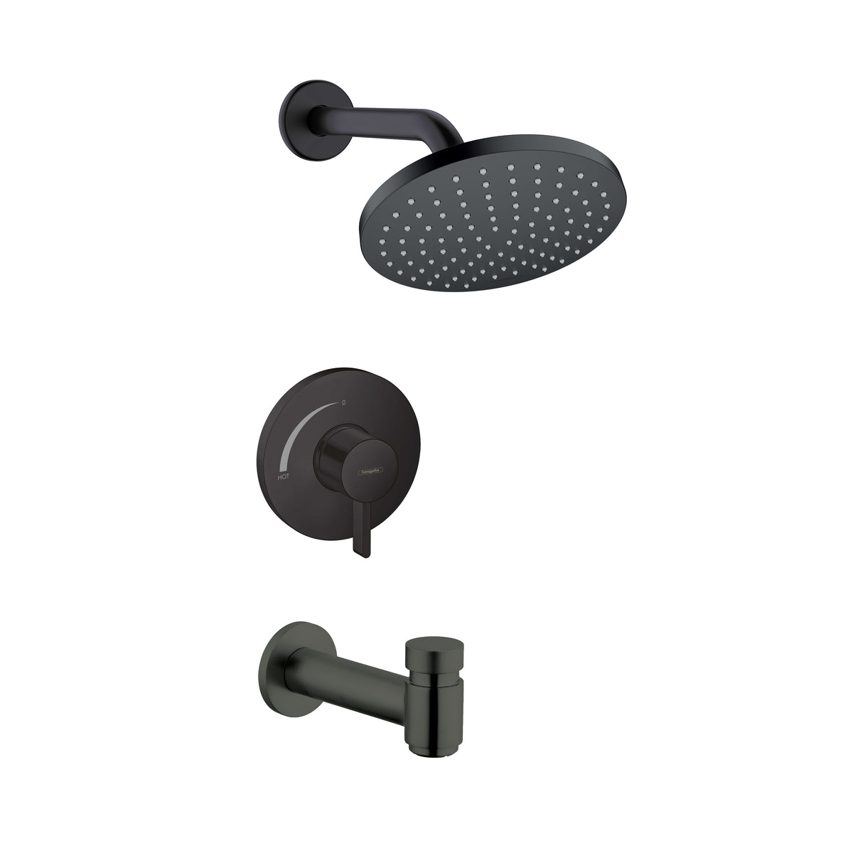 HANSGROHE 04957670 Vernis Blend Pressure Balance Tub/Shower Set, 1.5 GPM - Matte Black