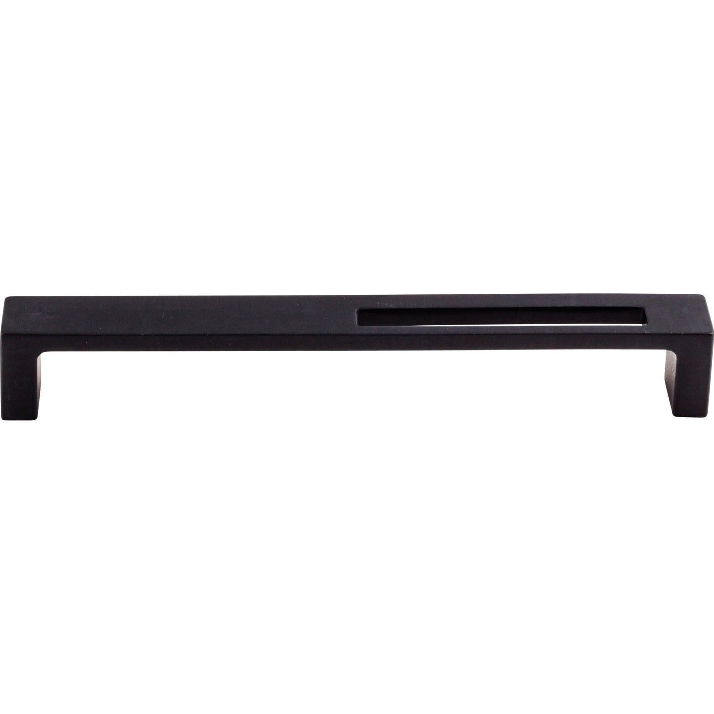 TOP KNOBS TK267BLK Modern Metro Slot 7" Center to Center Bar Pull - Flat Black