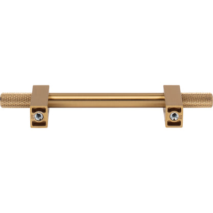 JEFFREY ALEXANDER 698-96SBZ Larkin Knurled Ends 96 mm Center-to-Center Bar Pull - Satin Bronze