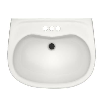 TOTO LPT242.4G#11 Prominence Oval Basin Pedestal Bathroom Sink With Cefiontect For 4 Inch Center Faucets - Colonial White