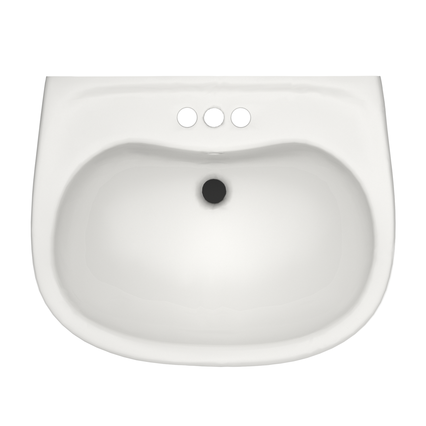 TOTO LPT242.4G#11 Prominence Oval Basin Pedestal Bathroom Sink with CeFiONtect for 4 inch Center Faucets , Colonial White