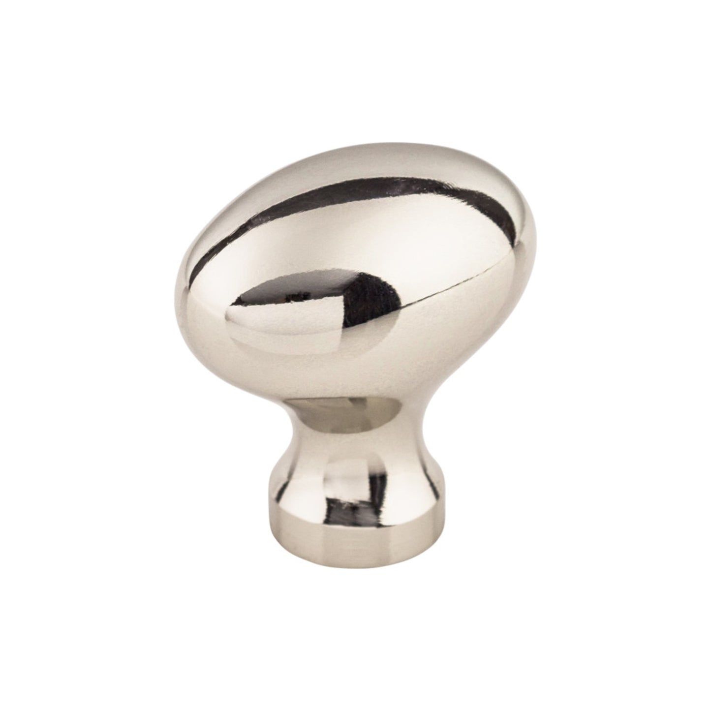 TOP KNOBS M1305 Egg 1 1/4" Length Oval Knob - Polished Nickel