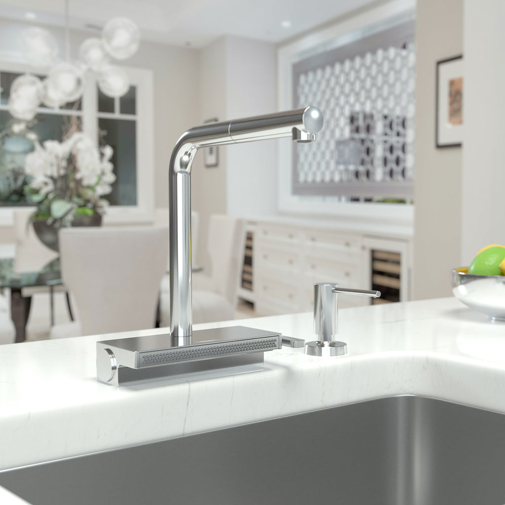 HANSGROHE 73830001 Aquno Select Kitchen Faucet, 2-Spray Pull-Out with sBox, 1.75 GPM - Chrome