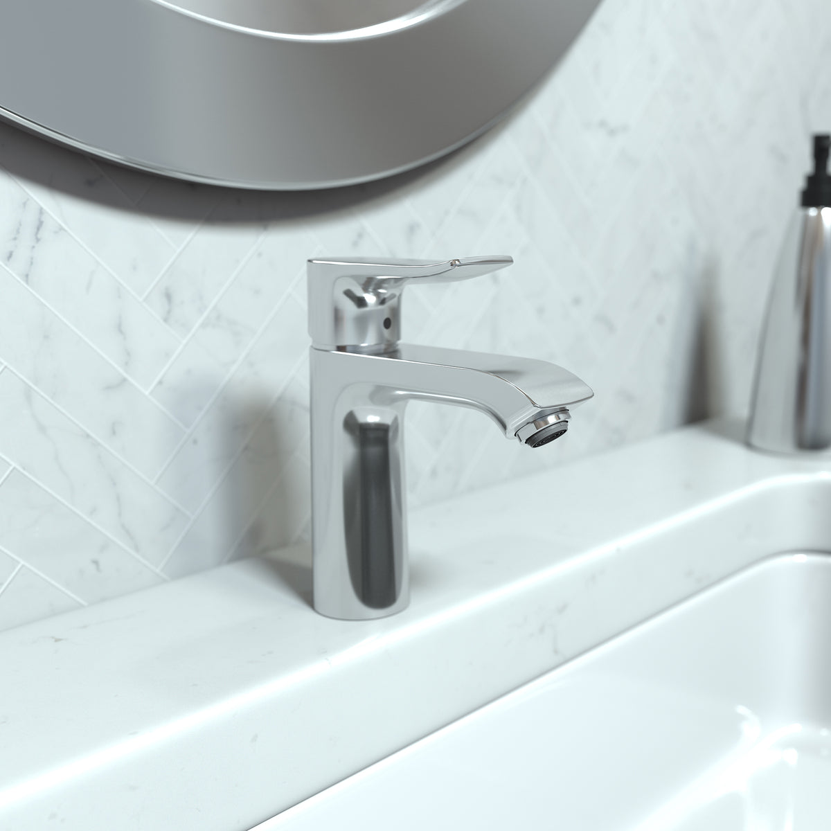HANSGROHE 31121001 Metris Single-Hole Faucet 110 CoolStart, 1.2 GPM - Chrome