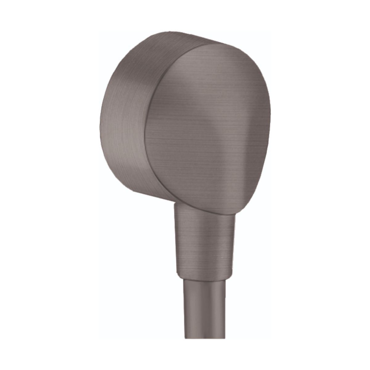 HANSGROHE 27458343 FixFit Wall Outlet with Check Valves - Brushed Black Chrome