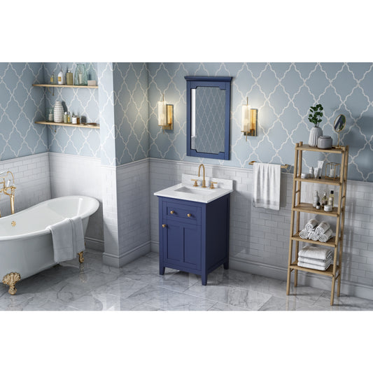 JEFFREY ALEXANDER MIR2CHA-22-BL 22" W x 1-1/2" D x 34" H Hale Blue Chatham mirror - Hale Blue