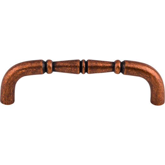 TOP KNOBS M857-96 Nouveau Ring 3 3/4" Center to Center Bar Pull , Old English Copper