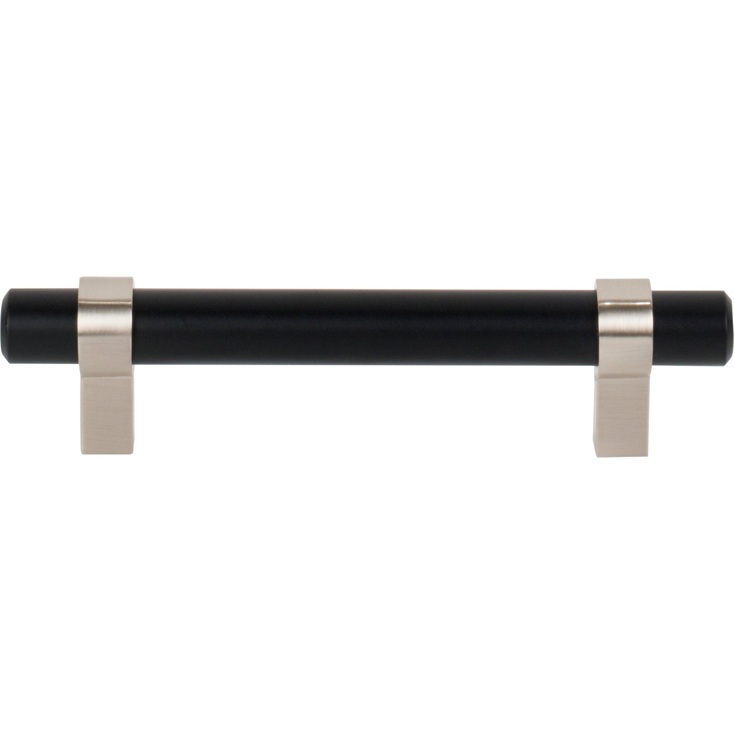 JEFFREY ALEXANDER 596MBSN Key Grande 96 mm Center-to-Center Bar Pull - Matte Black w/Satin Nickel