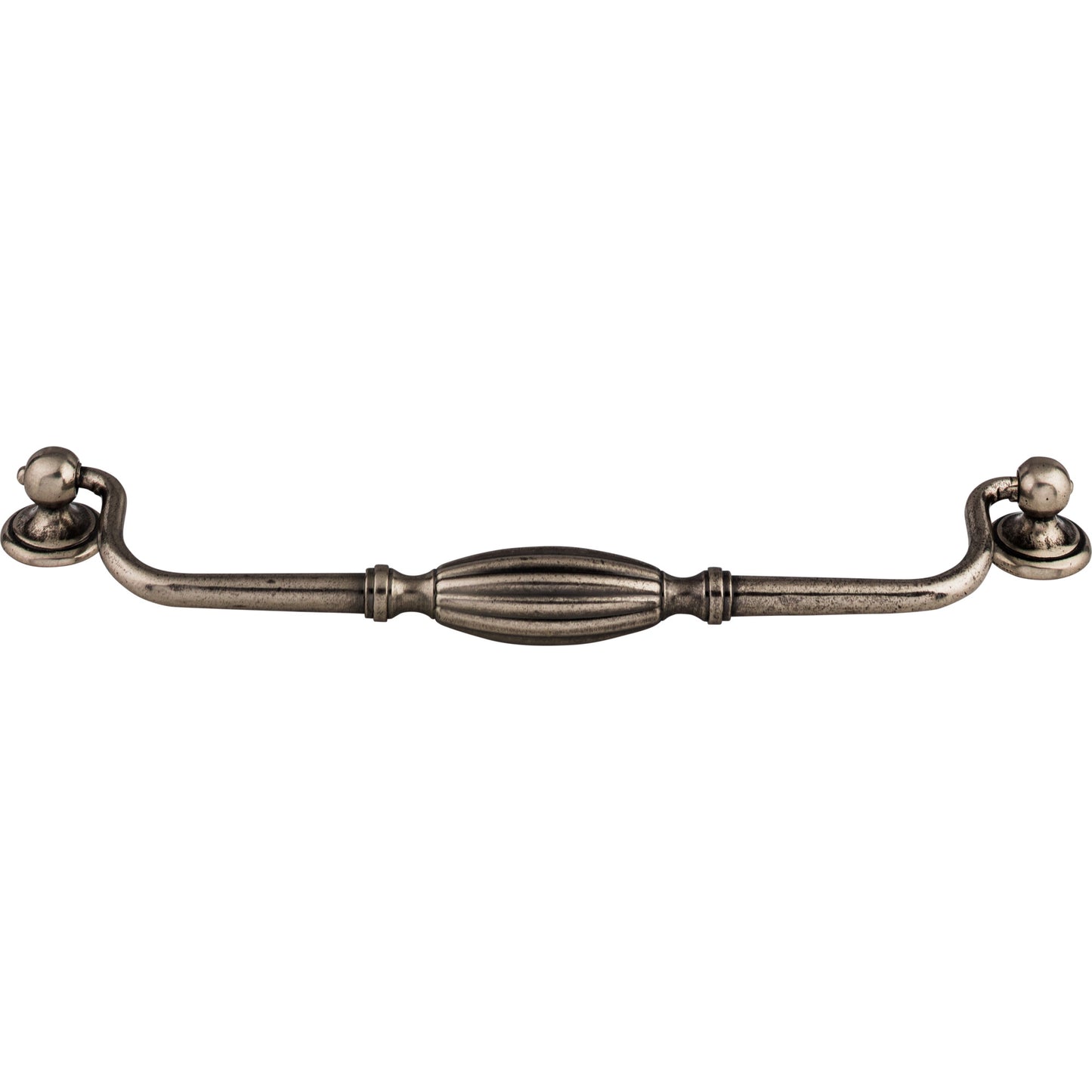 TOP KNOBS M138 Tuscany 8 13/16" Center to Center Drop Handle - Pewter Antique