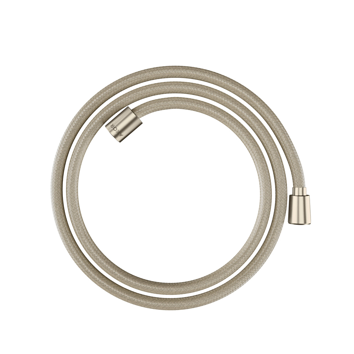 AXOR 28290820 Shower Solutions Textile Hose with Cylindrical and Conical Nut, 79" - Brushed Nickel