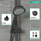 HANSGROHE 04753920 Croma 100 Classic Handshower 3-Jet, 1.8 GPM - Rubbed Bronze