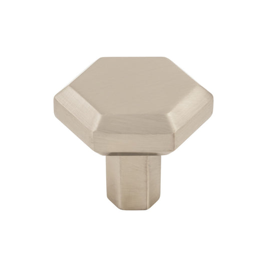 TOP KNOBS TK792BSN Lydia 1 1/4" Length Square Knob , Brushed Satin Nickel