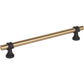 TOP KNOBS M2741 Bit 7 9/16" Center to Center Bar Pull - Honey Bronze and Flat Black