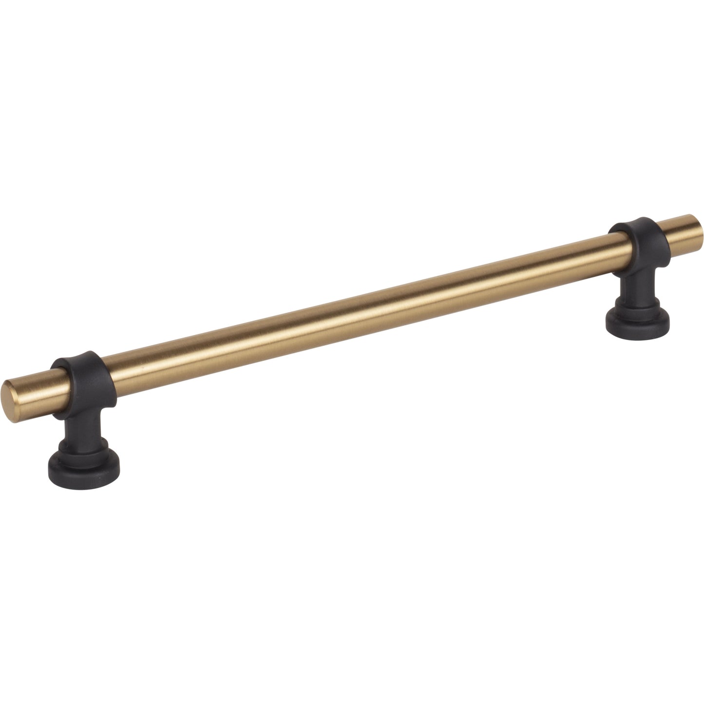 TOP KNOBS M2741 Bit 7 9/16" Center to Center Bar Pull - Honey Bronze and Flat Black