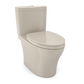 TOTO MS446124CEMFGN#03 Aquia IV Two-Piece Elongated Dual Flush 1.28 and 0.9 GPF Universal Height Toilet with CEFIONTECT , Bone